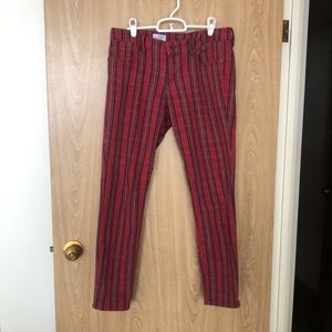 GAP plaid skinnies